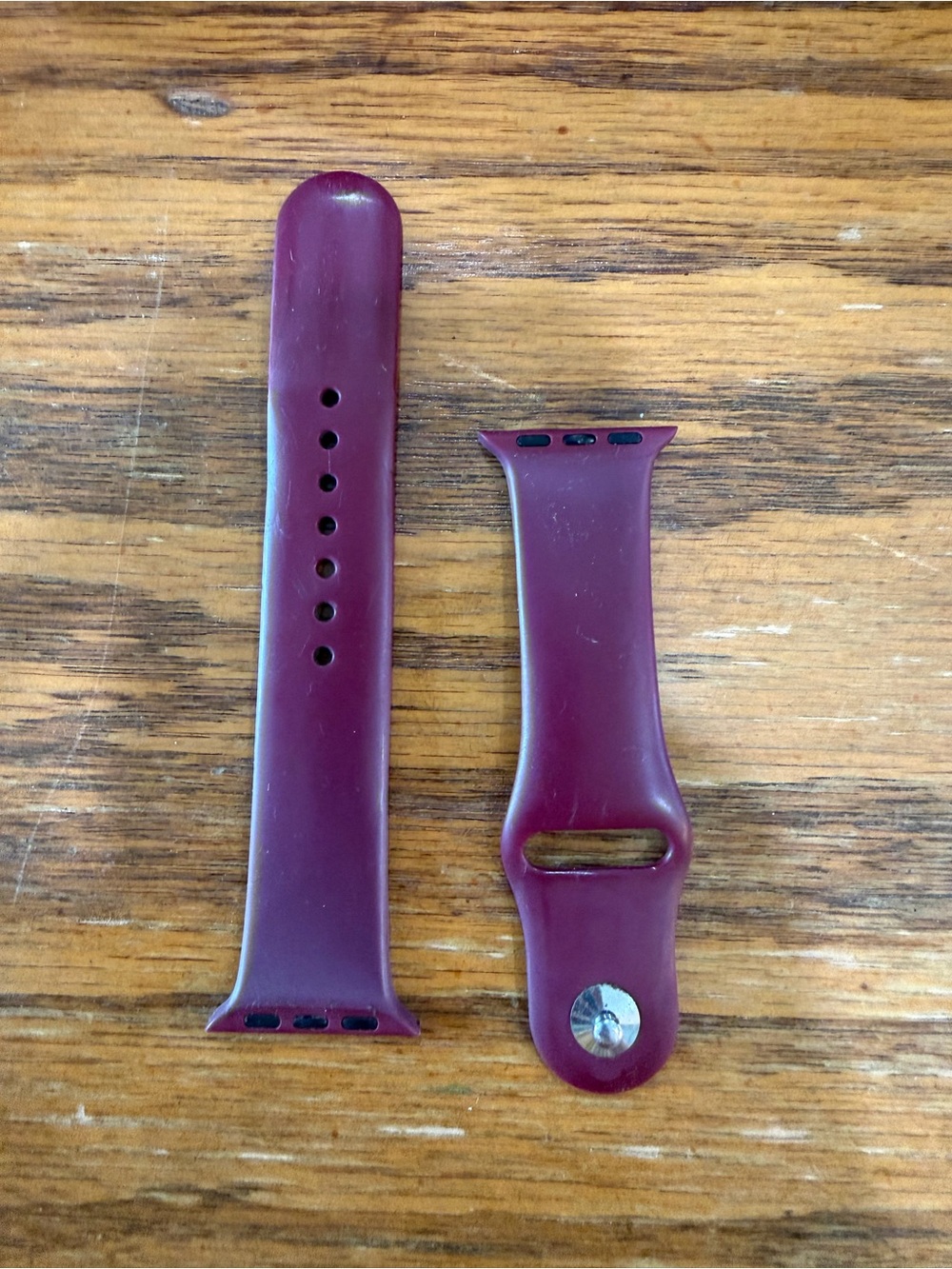 Silicone Watch Band for Smartwatches - Burgundy
